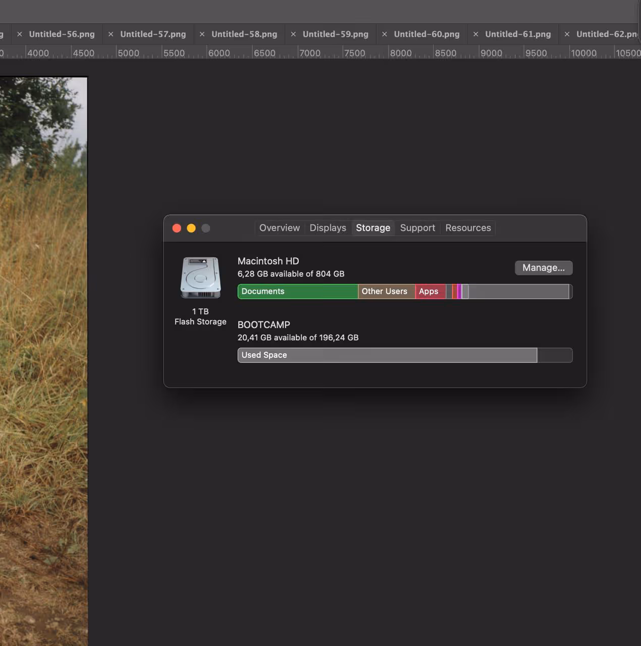 Нехватка дискового пространства